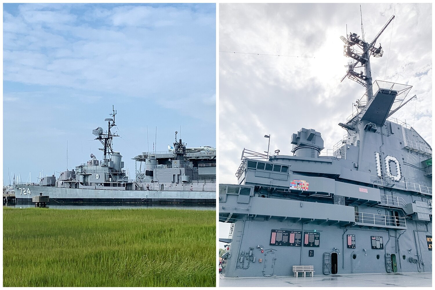 pictures of the USS Yorktown in Charleston, South Carolina