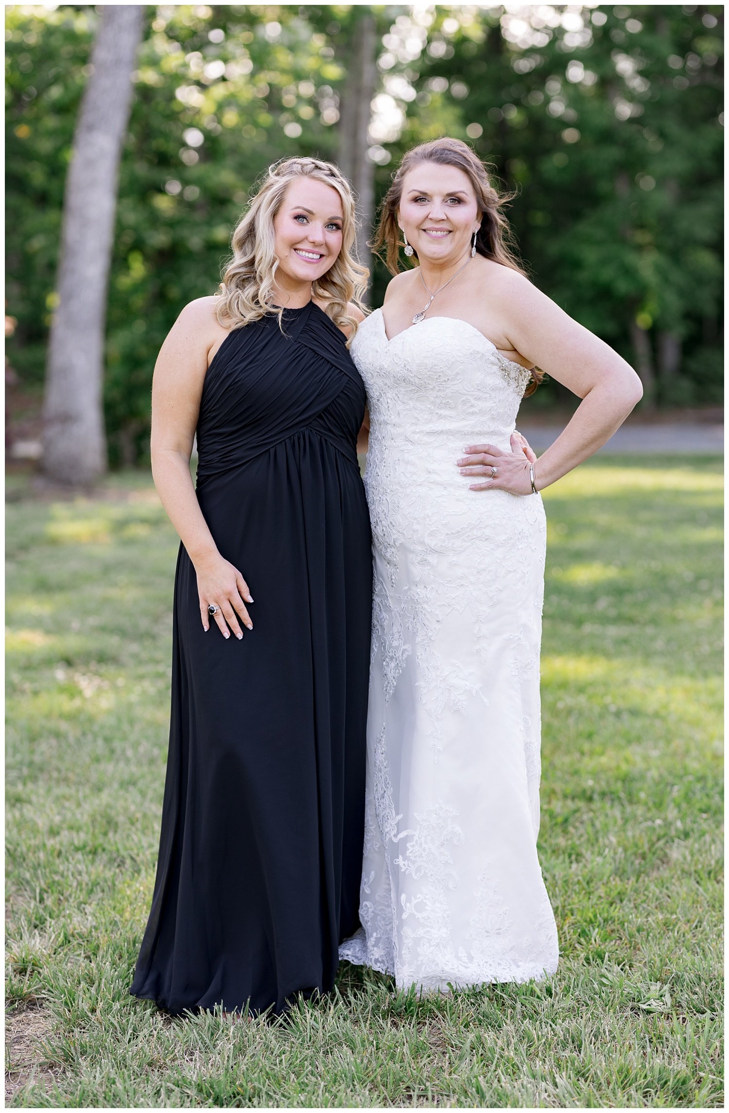 bride with bridesmaid at Mountain Heights Venue