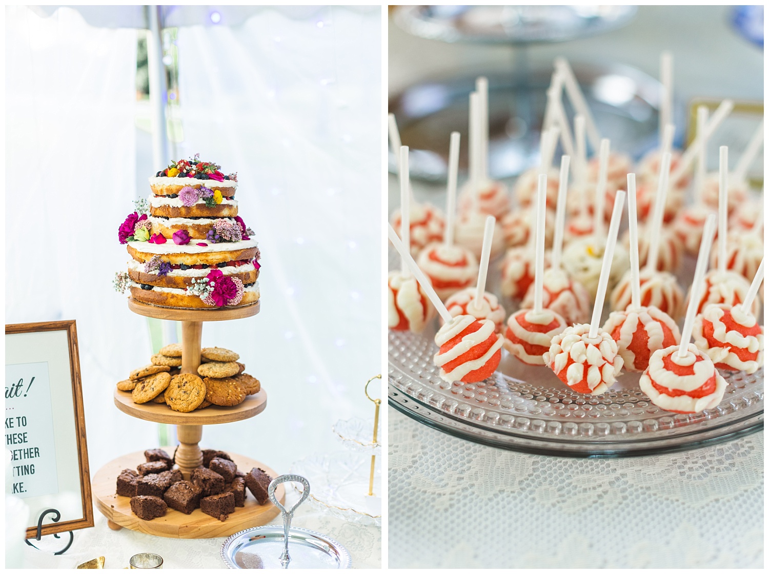 cake and desserts at Chattanooga wedding