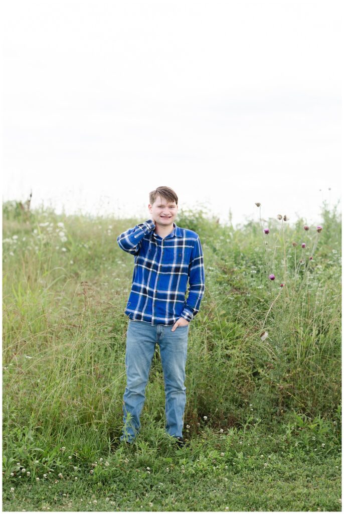 Sculpture Fields senior session in downtown Chattanooga