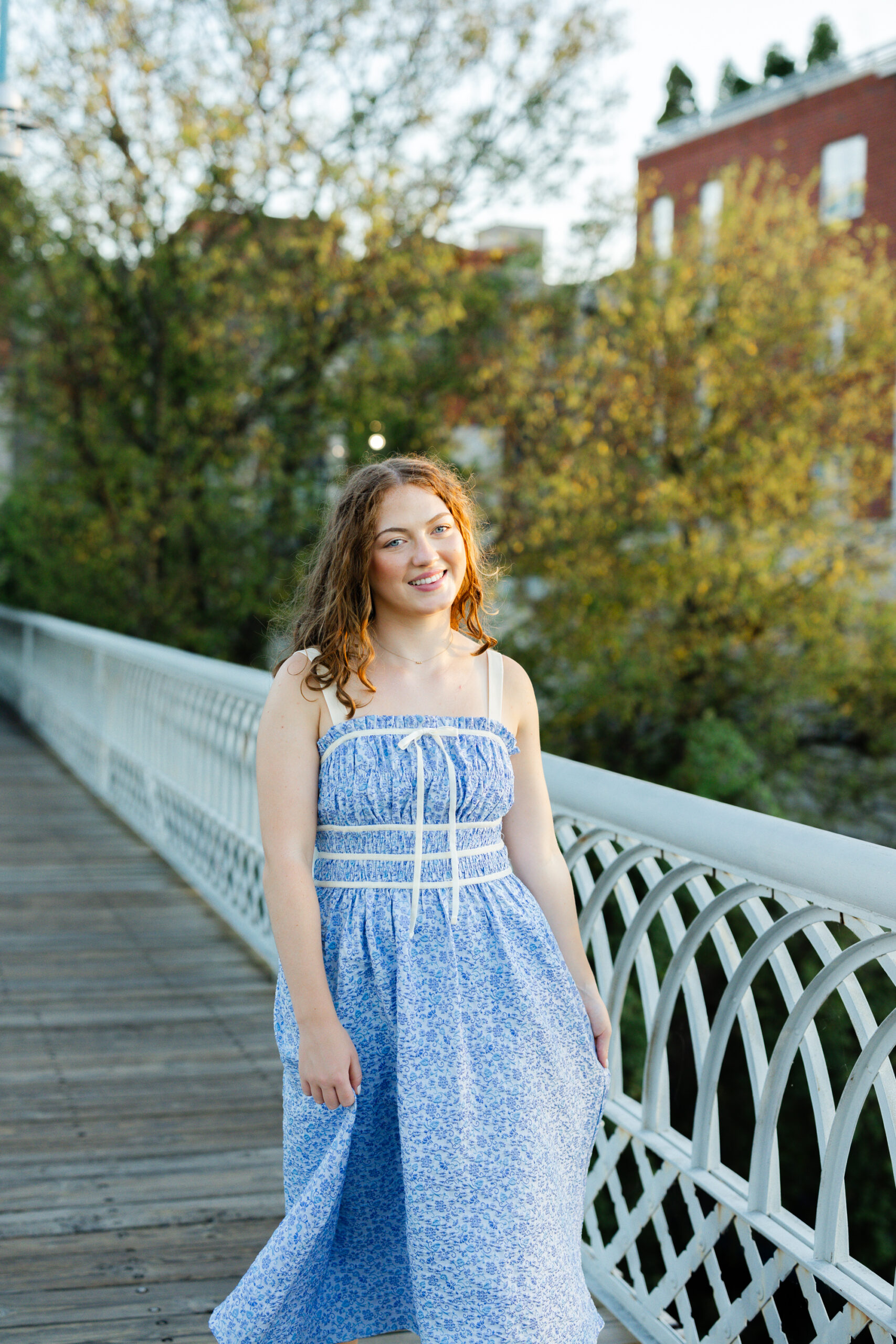 Chattanooga senior walking along the Walnut Street Bridge