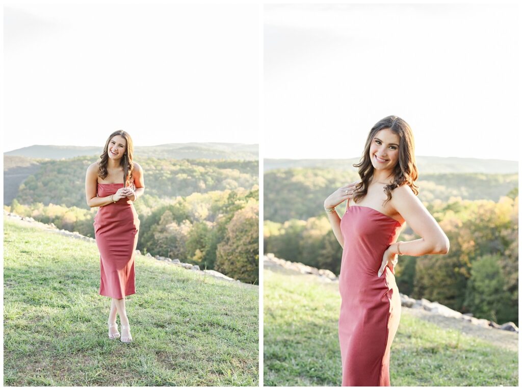 high school senior session on Raccoon Mountain in Chattanooga