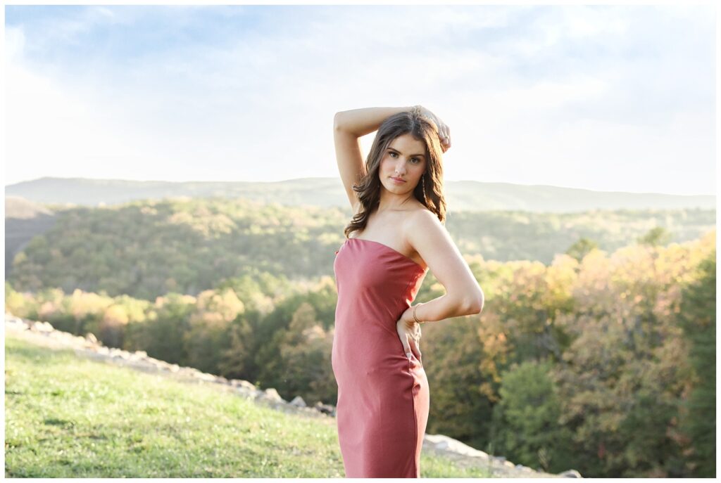 high school senior session on Raccoon Mountain with Chattanooga photographer