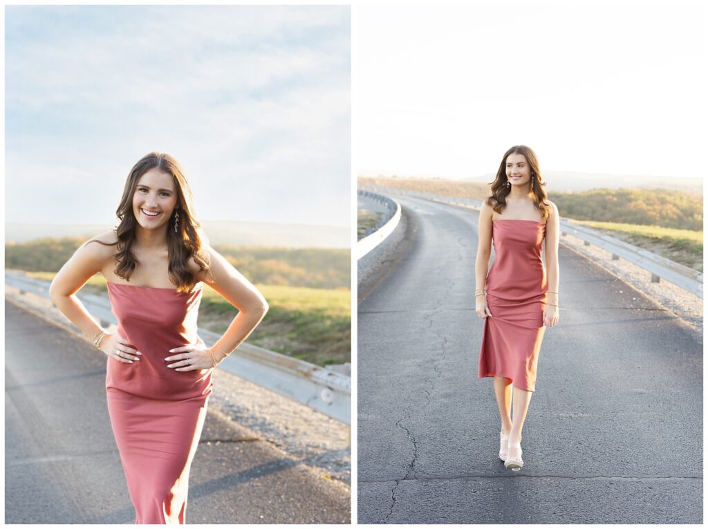 Raccoon Mountain high school senior session in the fall in Chattanooga