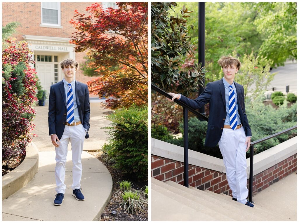 Chattanooga high school senior photographer at McCallie School for portrait session