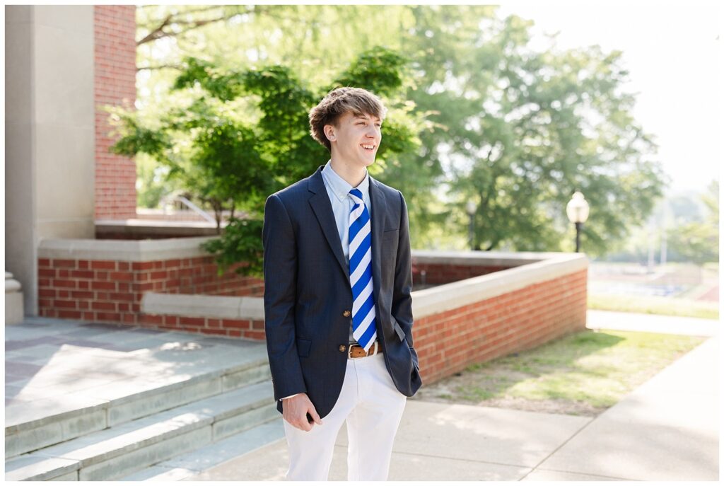 high school senior session with Chattanooga portrait photographer at McCallie School